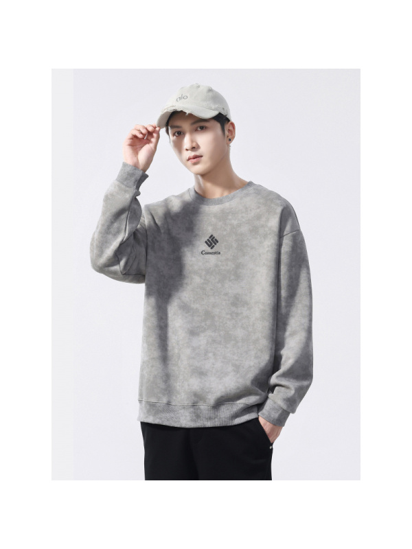 重磅卫衣男款春秋潮牌宽松套头上衣男新款圆领长袖春季打底衫