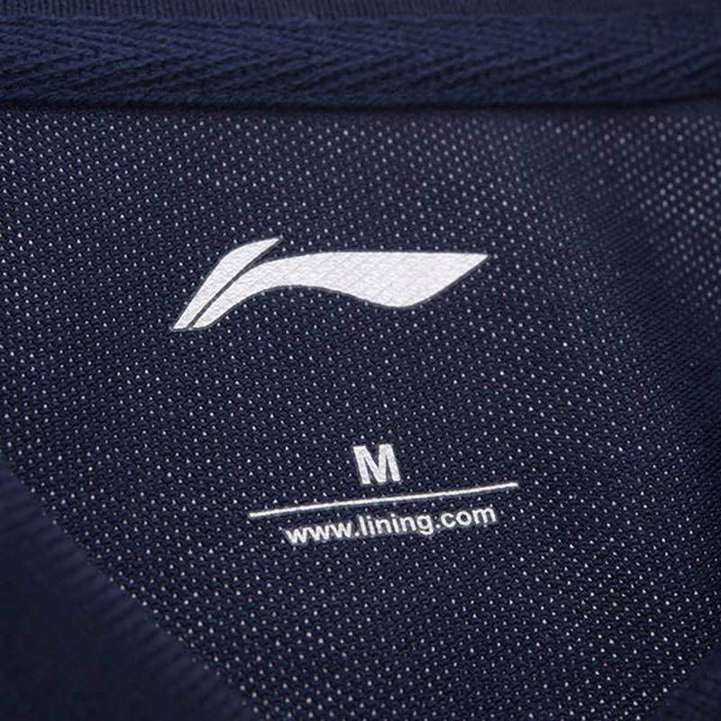 李宁Lining男装短袖POLO衫运动服运动休闲APLM149-4 3XL APLM149-4墨水蓝
