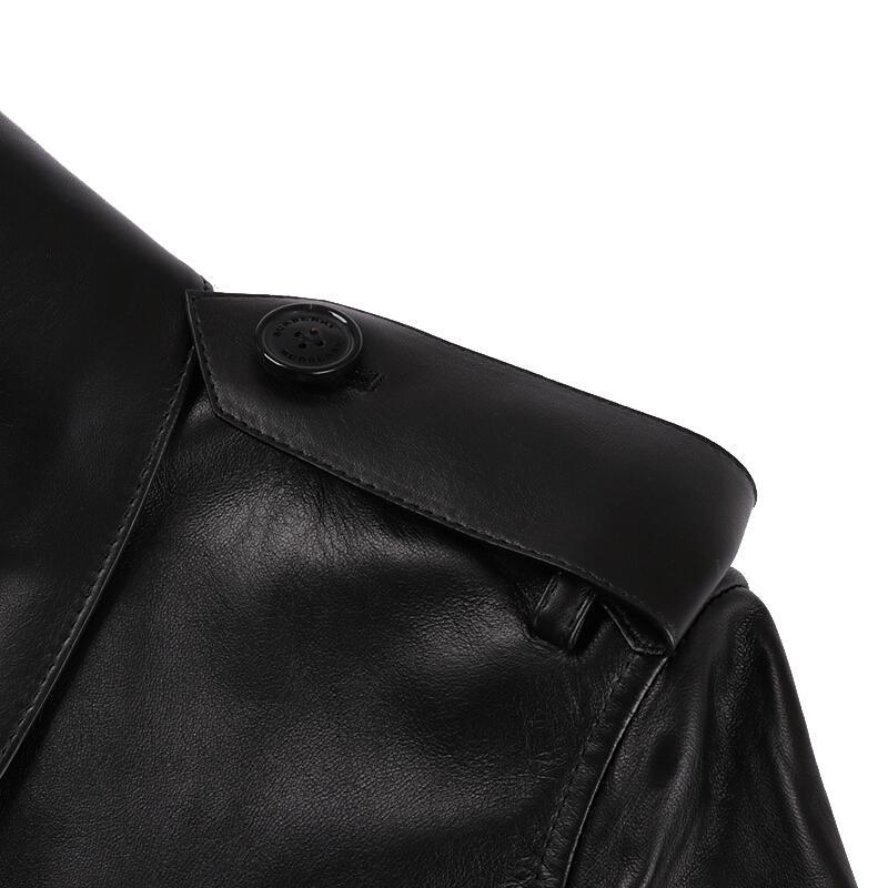 burberry博柏利男士羔羊皮风衣80082561