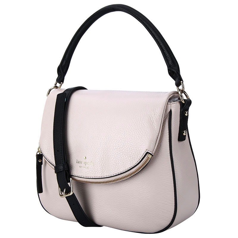 Kate Spade 凯特·丝蓓 奢侈品 女款裸粉色皮质手提单肩斜挎包 WKRU4349 208