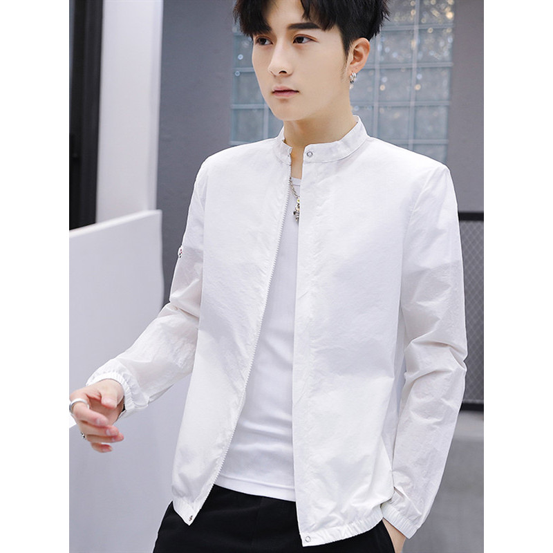 三弦(LA CORDE) 2019夏季新品男士防嗮服轻薄夹克男韩版潮流外套LA-QZQ-F01