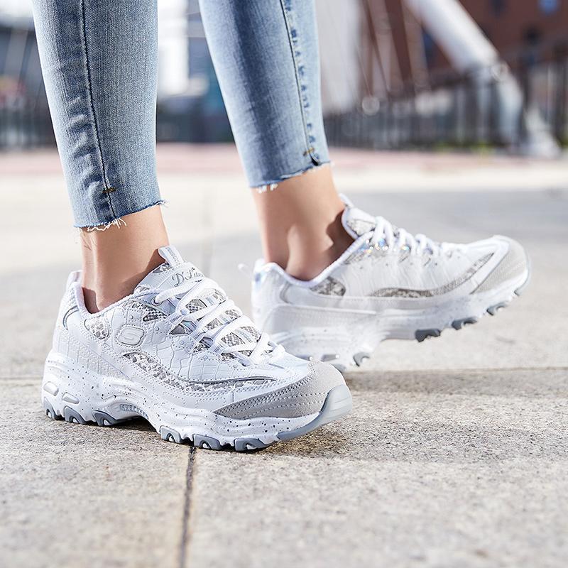 skechers斯凯奇女鞋D‘lites熊猫鞋运动休闲鞋66666054