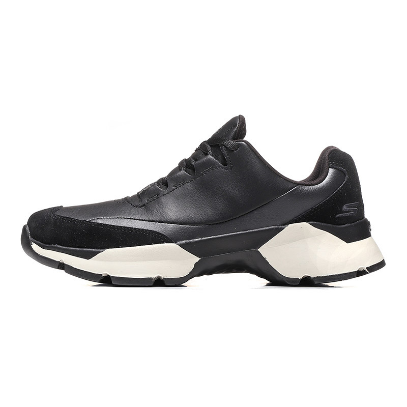 【自营】Skechers斯凯奇女鞋休闲鞋厚底时尚复古舒适运动鞋15491 15491/BKW黑色+白色