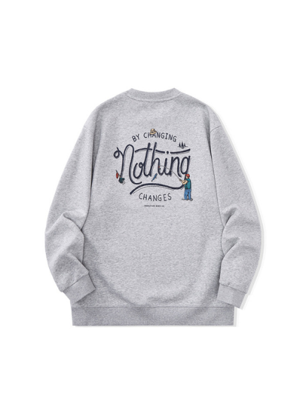 |秋男士圆领长袖打底衫韩版套头连帽字母印花宽松修身百搭