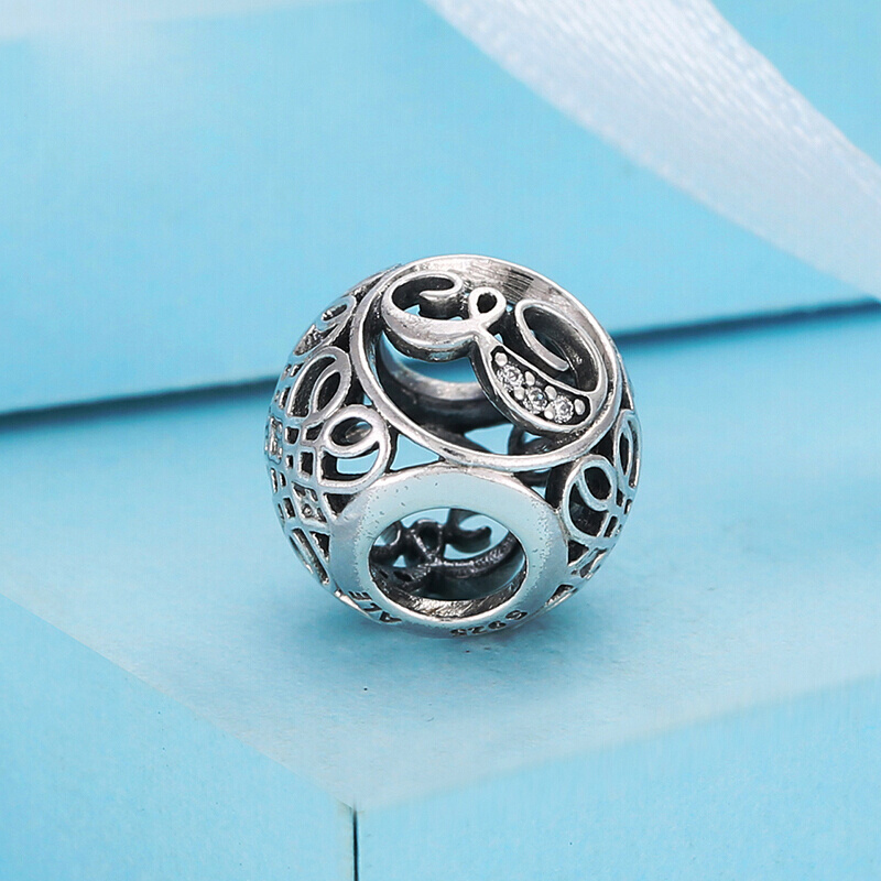 PANDORA潘多拉 复古字母E 925银 串饰-791849CZ
