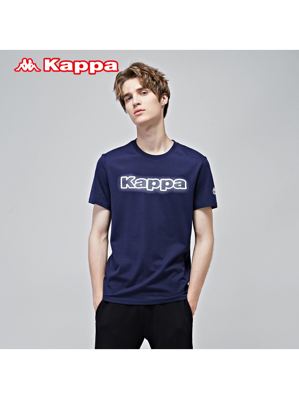 Kappa男运动短袖修身T恤衫短袖图案衫夏季背靠背|K0612TD34F-88
