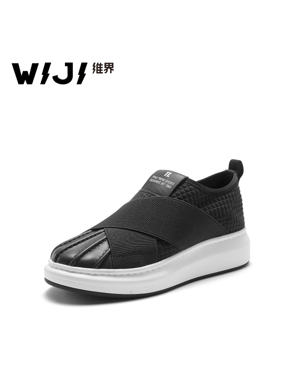 WIJI韩版春夏新款潮流时尚休闲女鞋圆头套脚个性户外运动厚底单鞋