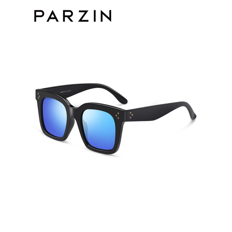帕森(PARZIN)新款复古大框偏光太阳镜 情侣款时尚炫彩驾驶镜墨镜9539