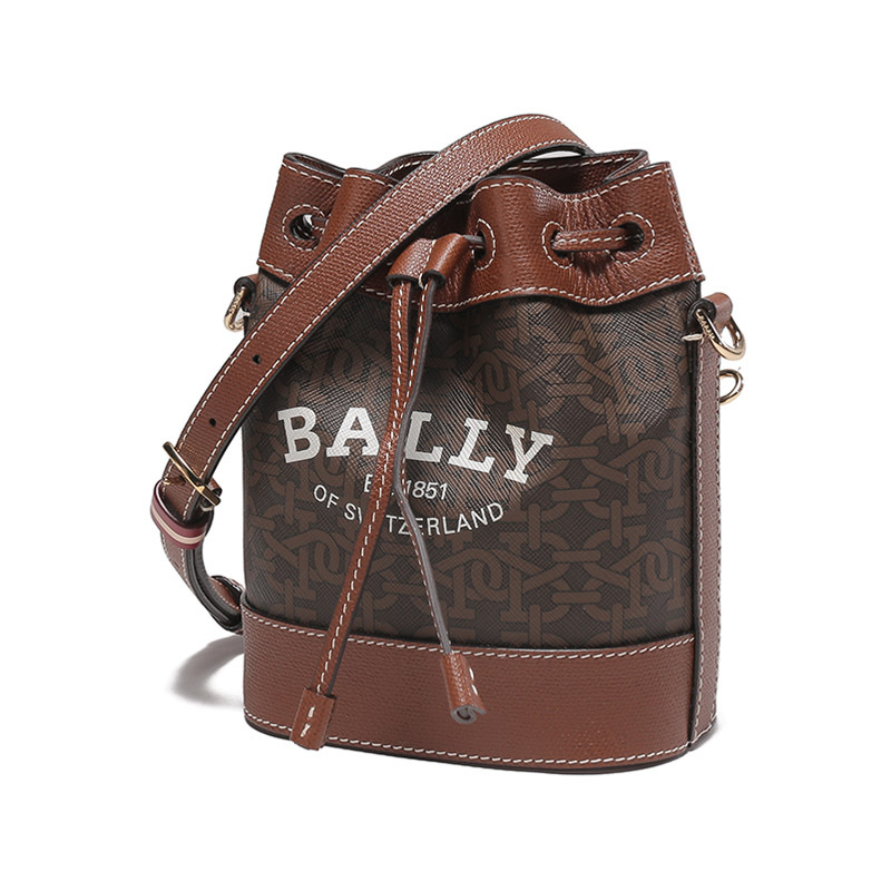 巴利 BALLY 女士TPU单肩斜挎包水桶包CLEOH XS TML