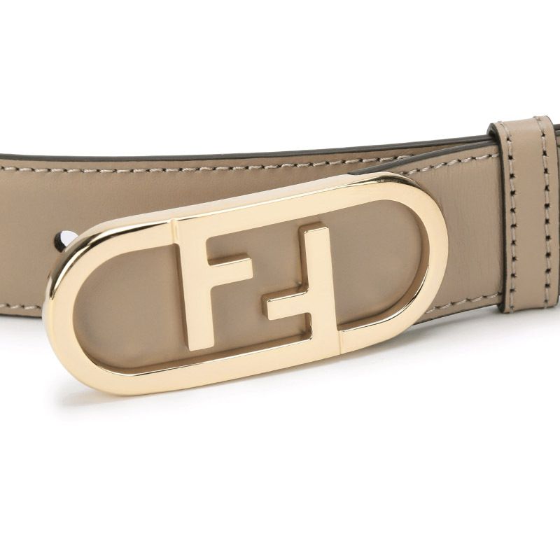FENDI 芬迪 女士牛皮双F板扣式皮带腰带 8C0653 AAIW