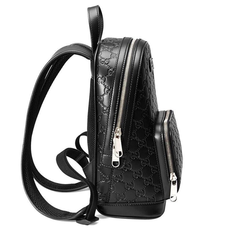 gucci古驰男包gucci古琦男士牛皮双g压花双肩背包