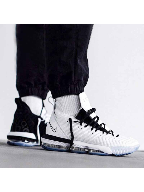 Nike耐克 Lebron LBJ 16 詹姆斯 黑白鸳鸯 实战篮球鞋BQ5970-101