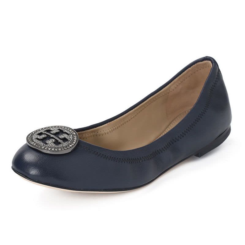 TORY BURCH/汤丽柏琦 女鞋LIANA双T标志浅口芭蕾舞平底鞋 46084图片