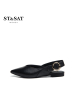 St&Sat/星期六新款商场同款羊皮尖头凉鞋女奶奶鞋SS71114238