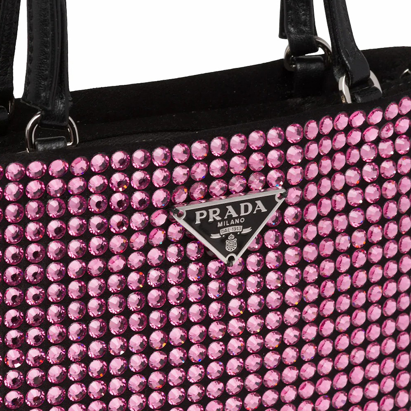 【预定】PRADA/普拉达 装饰元素尼龙手袋 1BA253 OPN 20*18CM