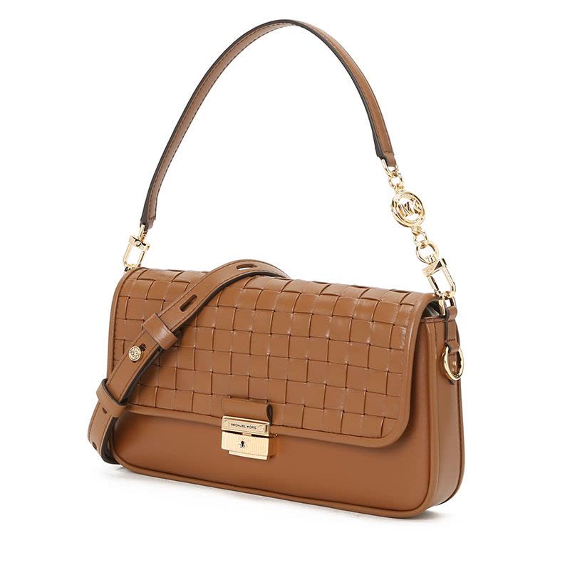 MICHAEL KORS BRADSHAW 腋下包 锁扣 编织皮 30S1G2BL1T图片