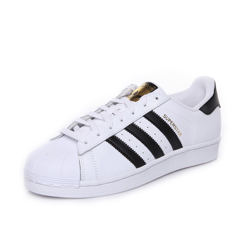 阿迪达斯adidas三叶草男女super star金标贝壳头经典鞋c77124