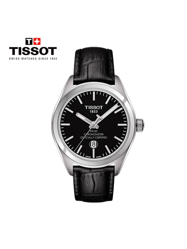 天梭(TISSOT)瑞士手表 PR100系列天文台认证女士石英表T101.251.16.051.00