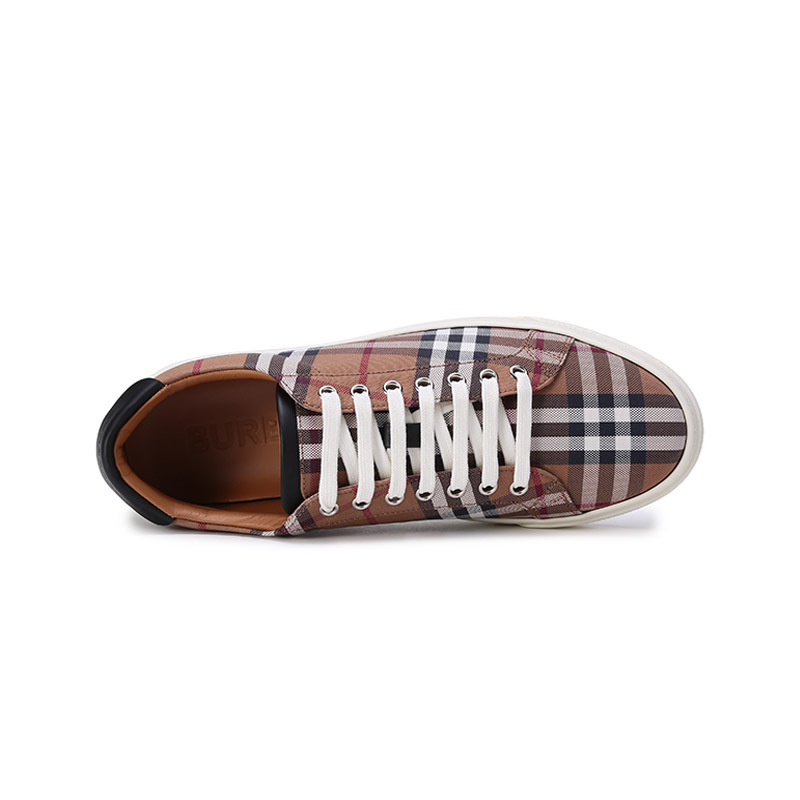 博柏利巴宝莉burberry男款织物系带休闲运动鞋板鞋80481561
