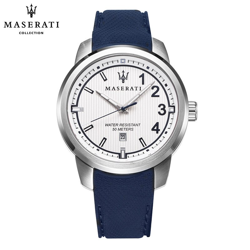 Maserati玛莎拉蒂手表ACTIVE POLO系列男新款时尚潮流橡胶表帆布表带石英表 R8851137003