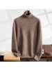 空气层高领秋冬新款男士羊绒衫商务休闲纯色加厚毛针织衫套头上衣