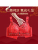 新款大红色文胸性感内衣女本命年无钢圈结婚新娘调整型胸罩 深紫 34/75E