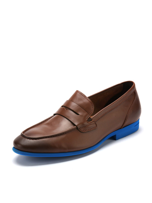 星期六(ST&SAT)男鞋牛皮革圆头低跟方跟商务正装鞋SS51123705