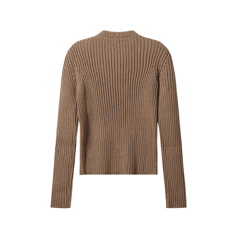 圣罗兰 SAINT LAURENT 女士骆驼毛圆领长袖针织毛衣 666100 Y75EB