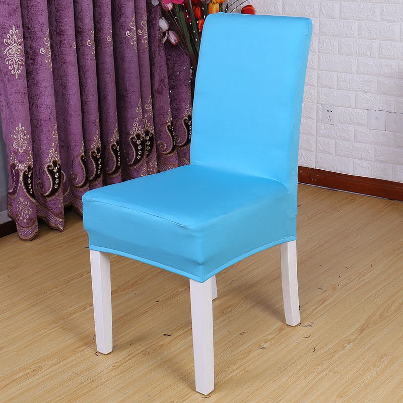 Ceba热卖欧美中高靠背纯色弹力全包加厚椅子套wishebay热卖图片