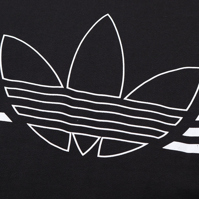自营adidas阿迪达斯三叶草男装运动服logo印花休闲卫衣套头衫ed4687