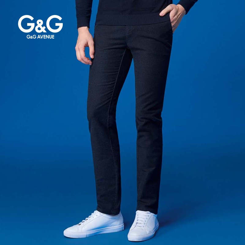 G＆G 男士秋季新品裤子男修身小脚休闲裤弹力商务秋冬款简约长裤