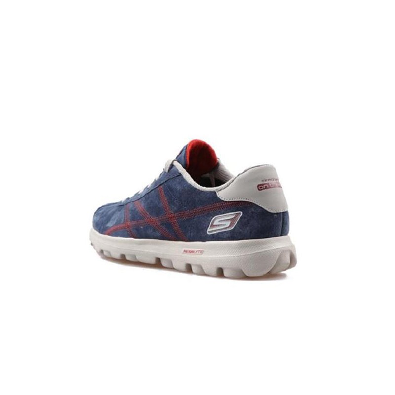 skechers斯凯奇男鞋on the go翻毛皮简约休闲鞋轻质健步鞋53561C