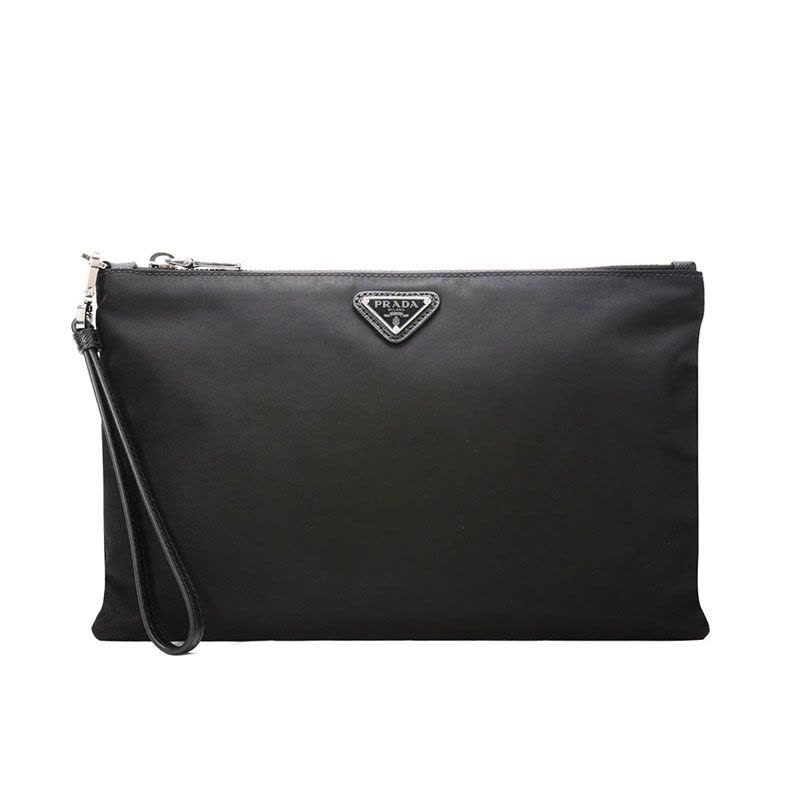 普拉达 PRADA Nylon 手拿包 三角LOGO标尼龙2NH006 男士手拿包图片