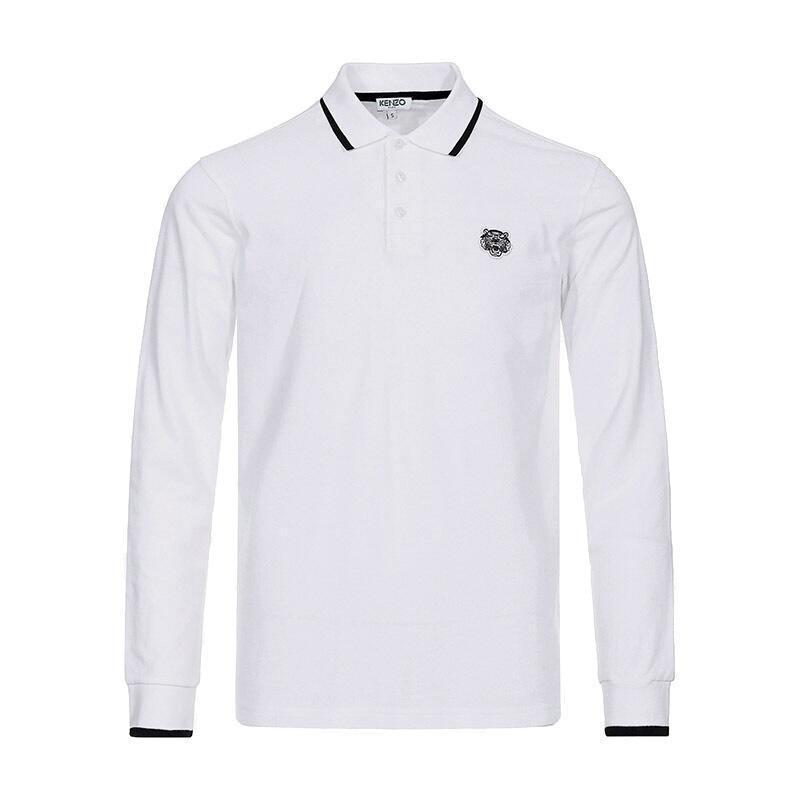 Kenzo 高田贤三 男士棉质长袖POLO衫上衣 F76 5PO101 4BA