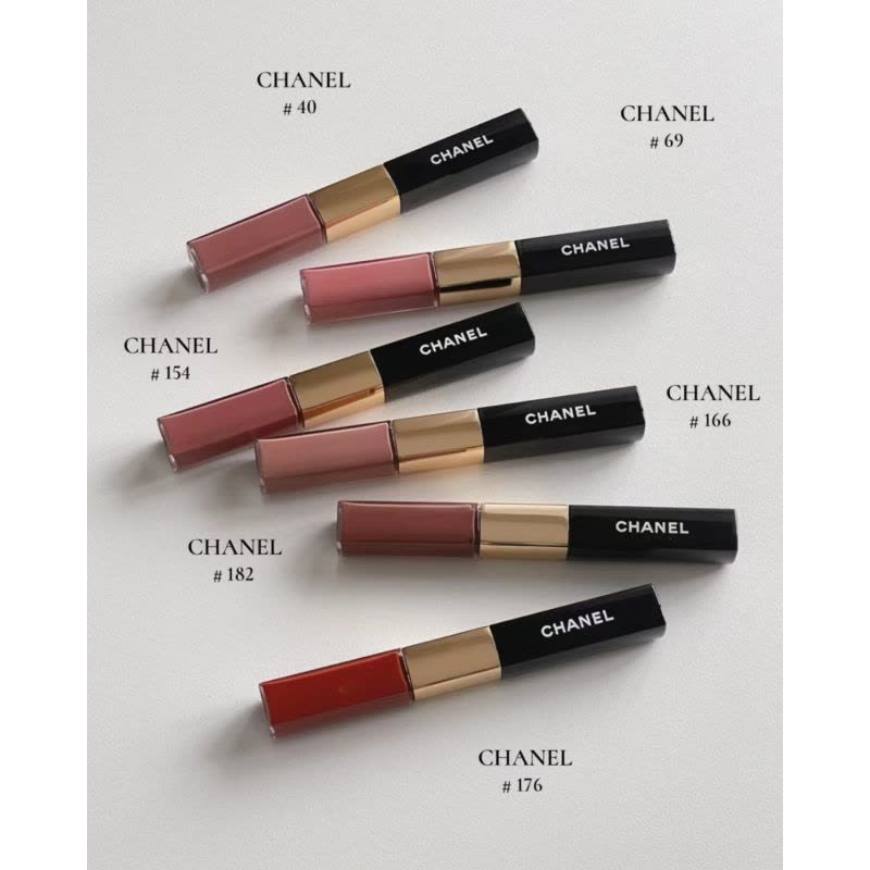 CHANEL香奈儿 双效持色唇釉(69号)4.5ml+3.5ml镜面口红乌龙奶茶色图片