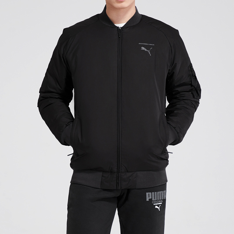 PUMA彪马羽绒服冬季新款男装保暖夹棉外套运动服577656