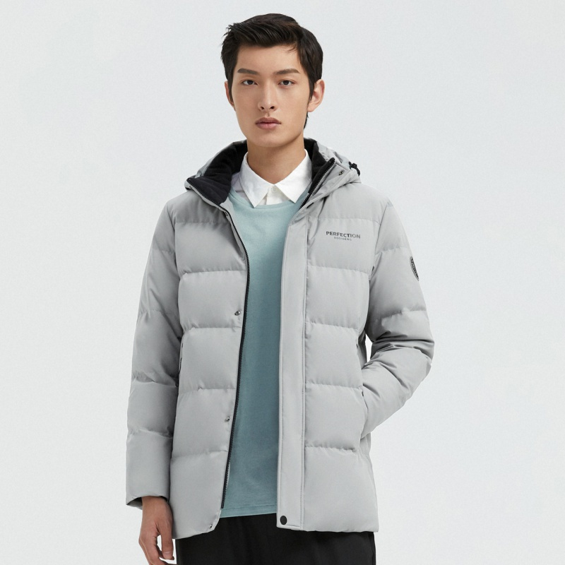 波司登男式款羽绒服冬季保暖连帽百搭中长羽绒服反季清仓奥莱正品