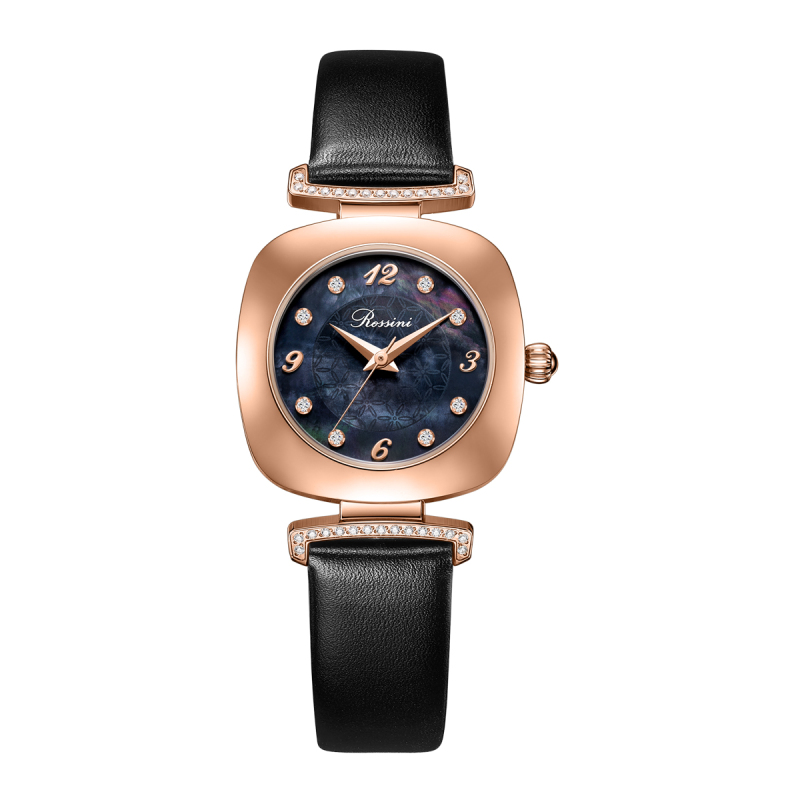 罗西尼rossini优雅时尚女表复古小方表正品防水手表女士石英519928