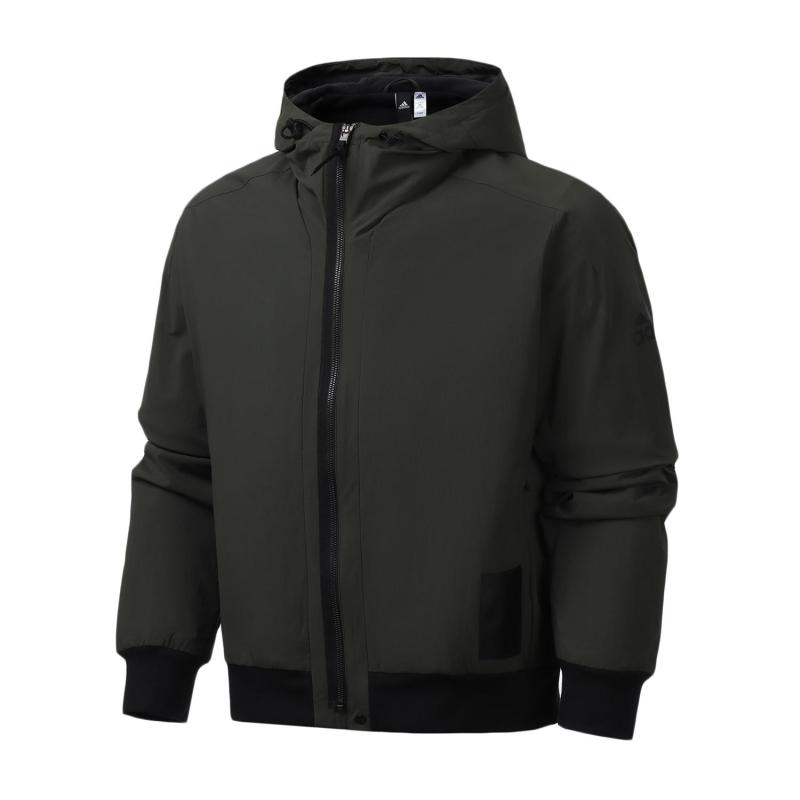 阿迪达斯男服外套运动夹克加绒连帽休闲运动服FJ0257