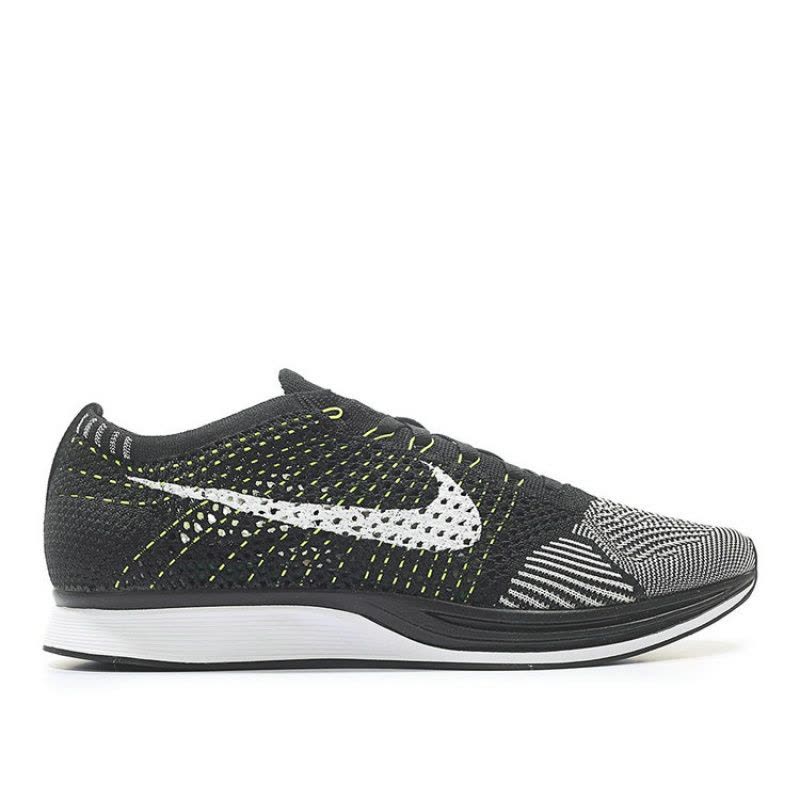 NikeFlyknitRacer黑白阴阳鸳鸯飞线男女休闲跑鞋526628-01图片