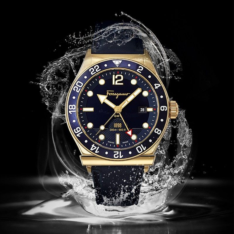 菲拉格慕ferragamosport系列潜水时尚运动夜光水鬼石英男士手表sfdu00