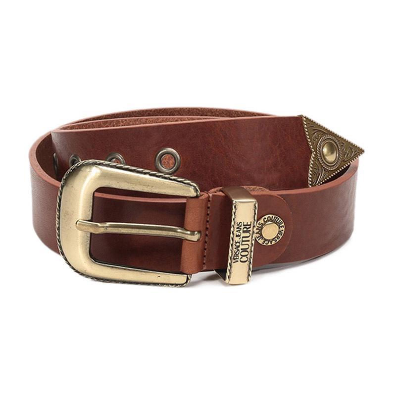 versacejeanscouture范思哲男士皮革仿古做旧针扣式皮带腰带d8yvbf