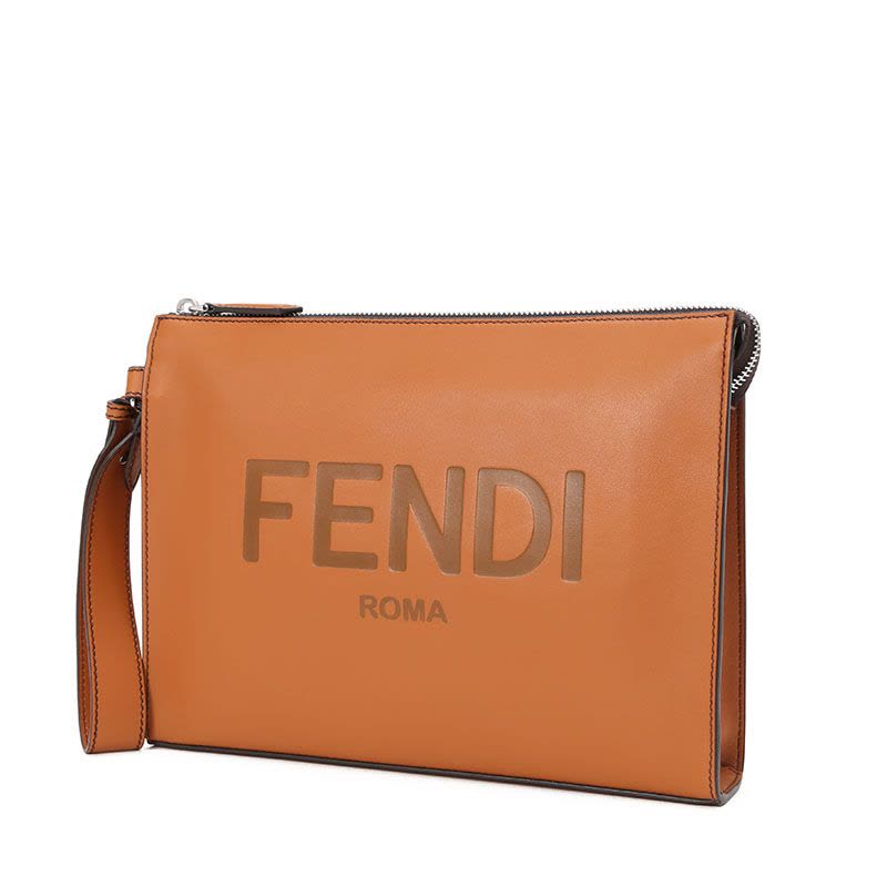 预售 芬迪 FENDI 男女通用手拿包 LOGO标识 光面皮 7VA491图片