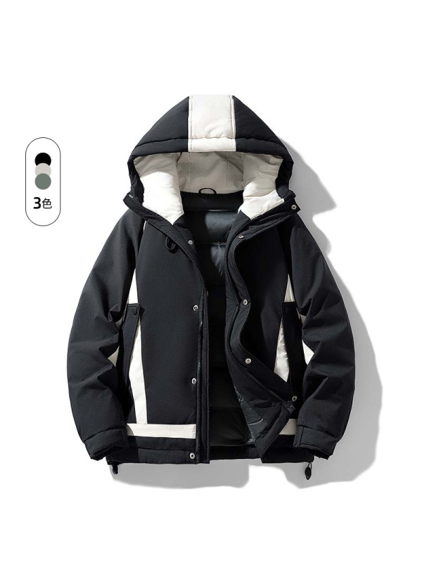 羽绒服男冬季新款情侣潮流宽松舒适潮男女同款时尚青少年连帽外套