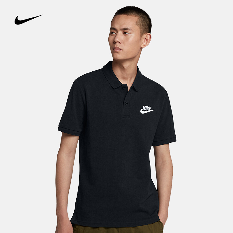 耐克（NIKE）男款运动休闲翻领短袖T恤909747