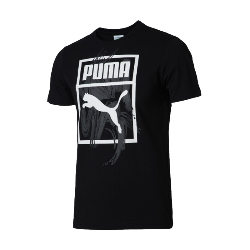 puma彪马男子印花logo运动休闲圆领短袖t恤57941101视频