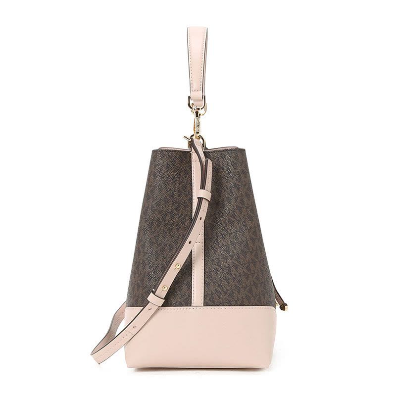 MICHAEL KORS 迈克·科尔斯水桶包 logo印花 织物拼皮 30F9GZ5L6B图片