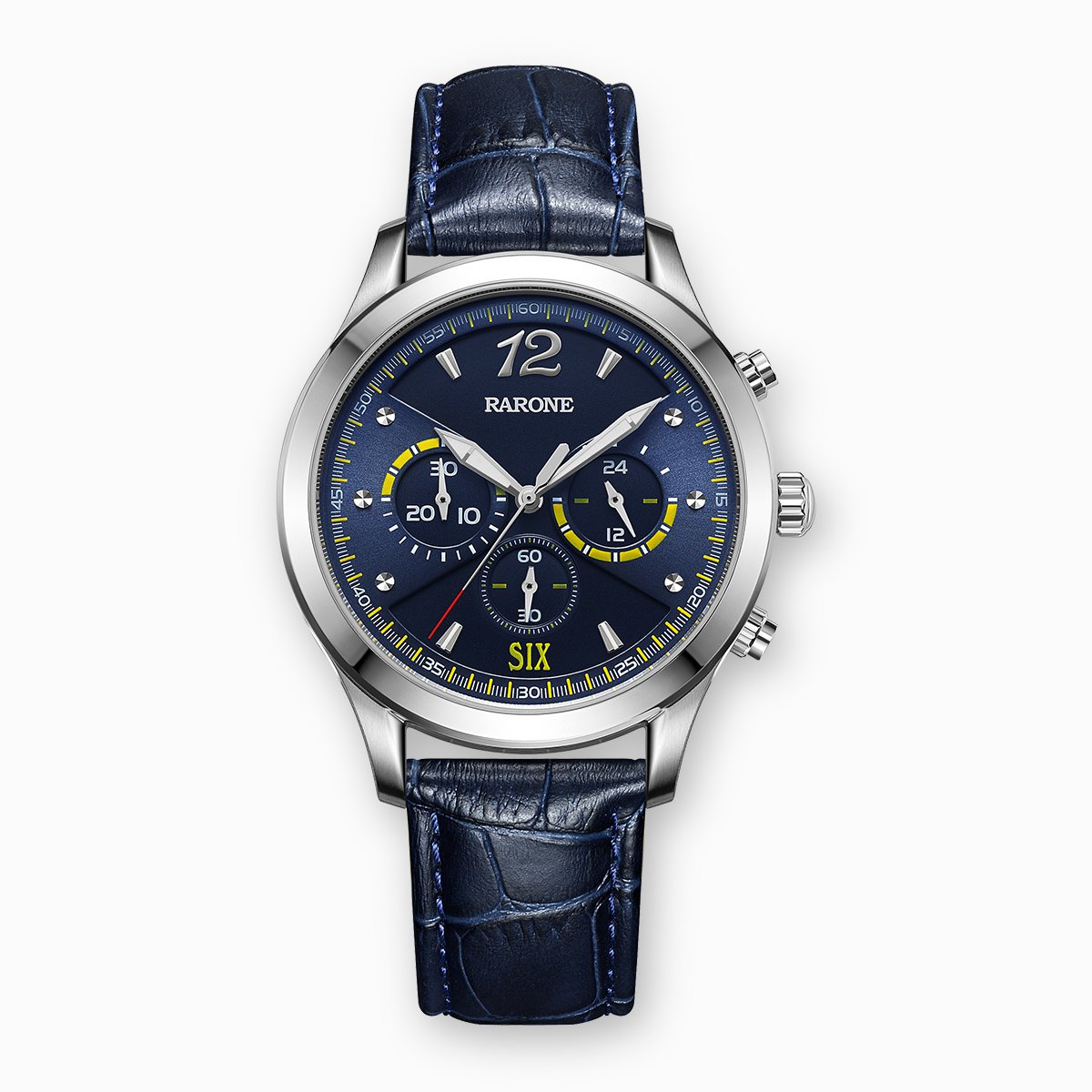 雷诺rarone多功能石英男表商务休闲皮带防水表860019参