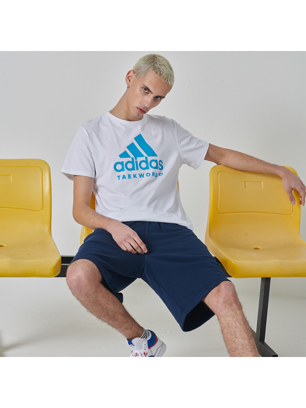 adidas阿迪达斯跆拳道休闲男装圆领运动短袖 速干跑步T恤ADICTT-WBU-1