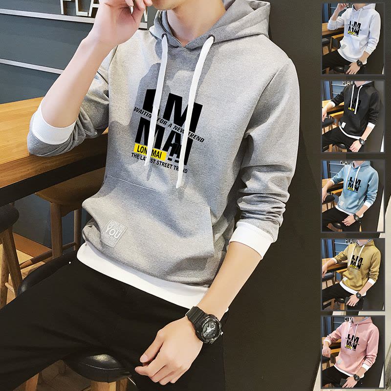 CARTELO 秋季新款休闲印花卫衣潮流个性百搭男士连帽外套图片